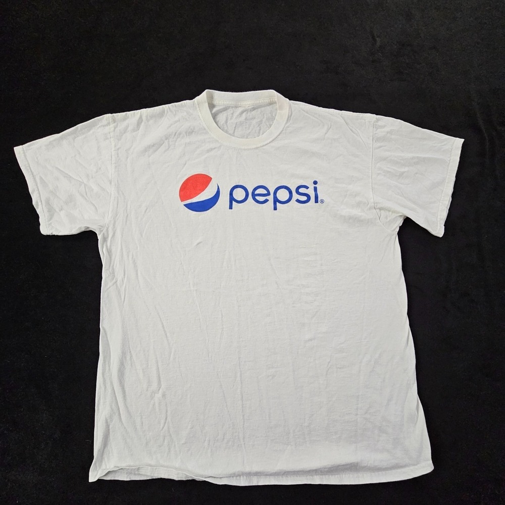 Pepsi White Short Sleeve T-Shirt Men's XL‎